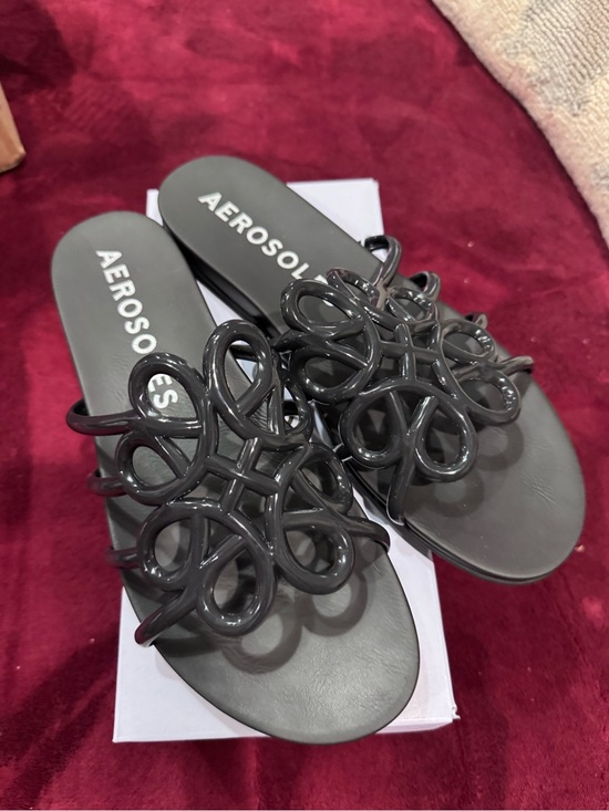 AEROSOLES Shoes - Aerosoles Women's Black Decorative Slide Sandals